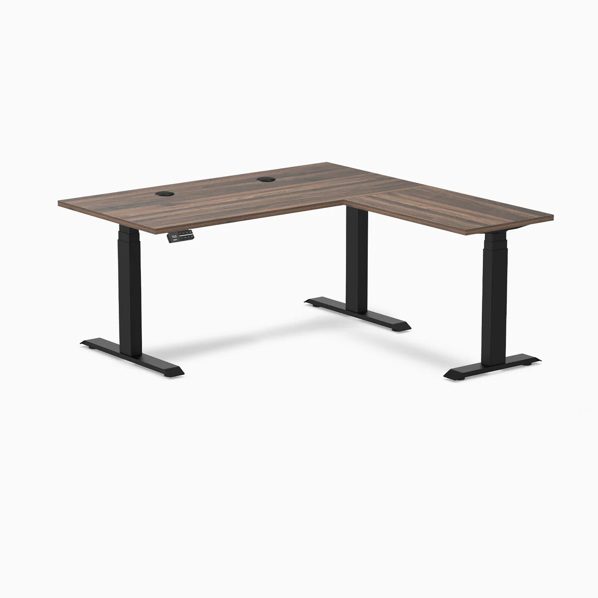 Desky L-Shape Laminate Sit Stand Desk