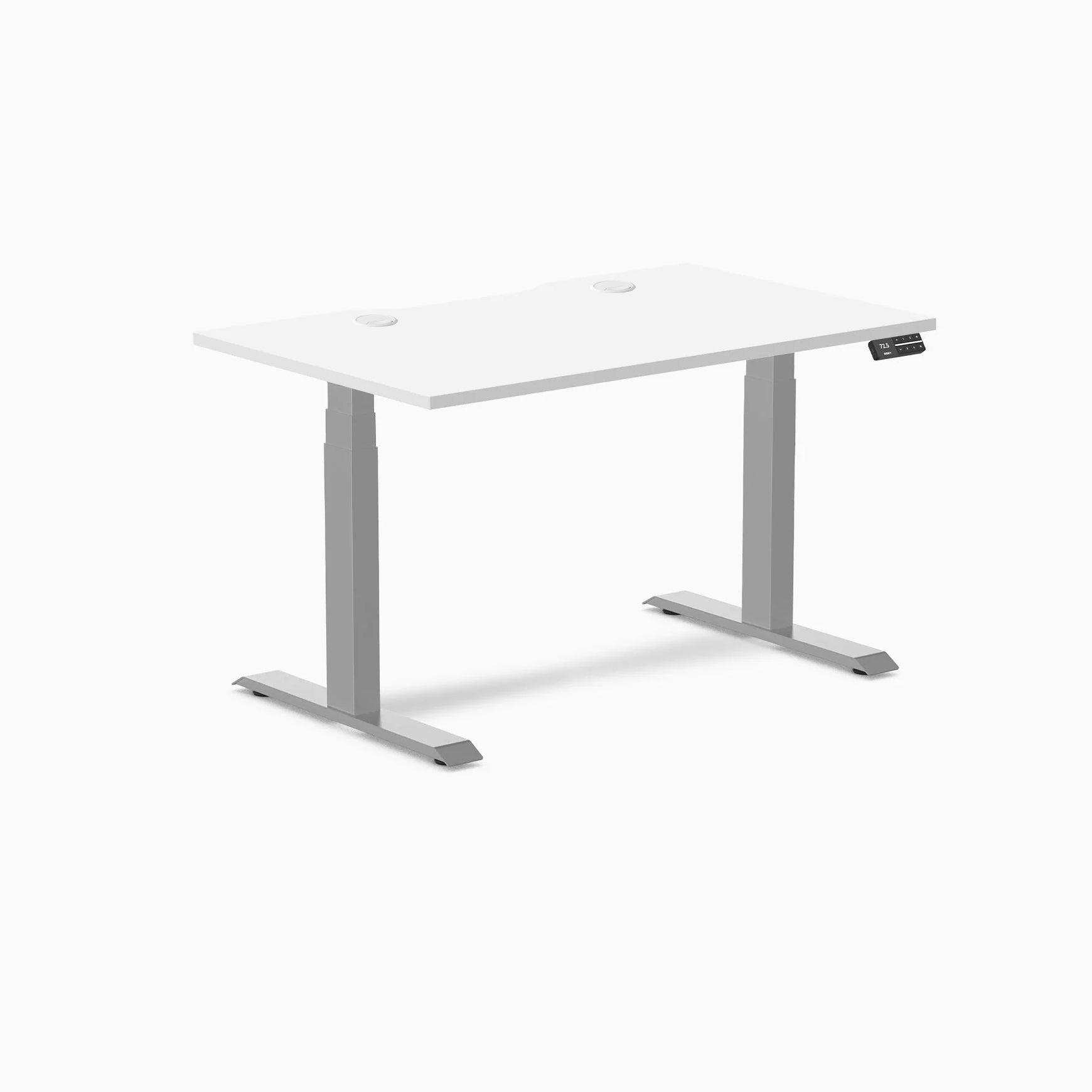 Desky Dual Scalloped Laminate Sit Stand Desk