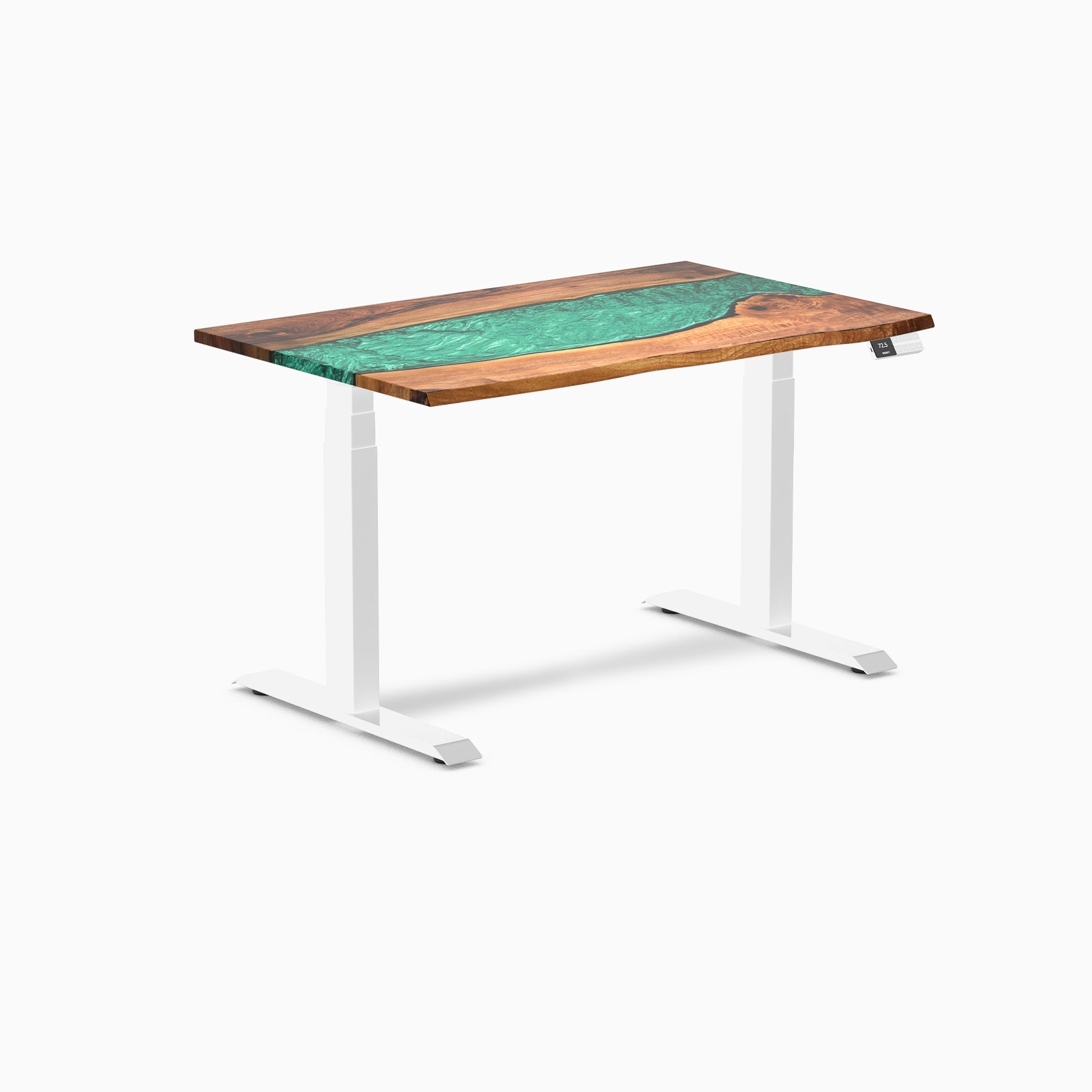 Desky Dual Resin Hardwood Sit Stand Desk