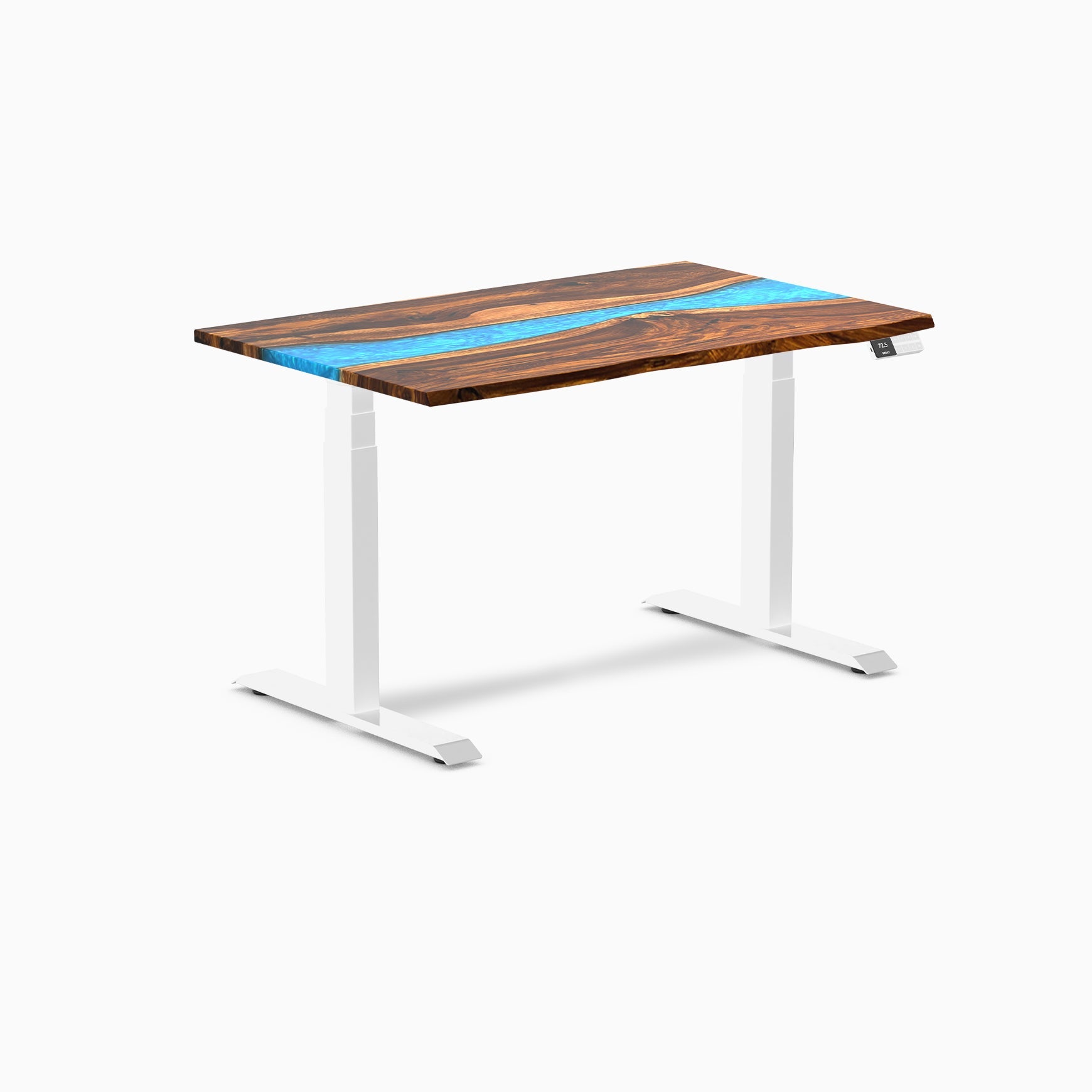 Desky Dual Resin Hardwood Sit Stand Desk