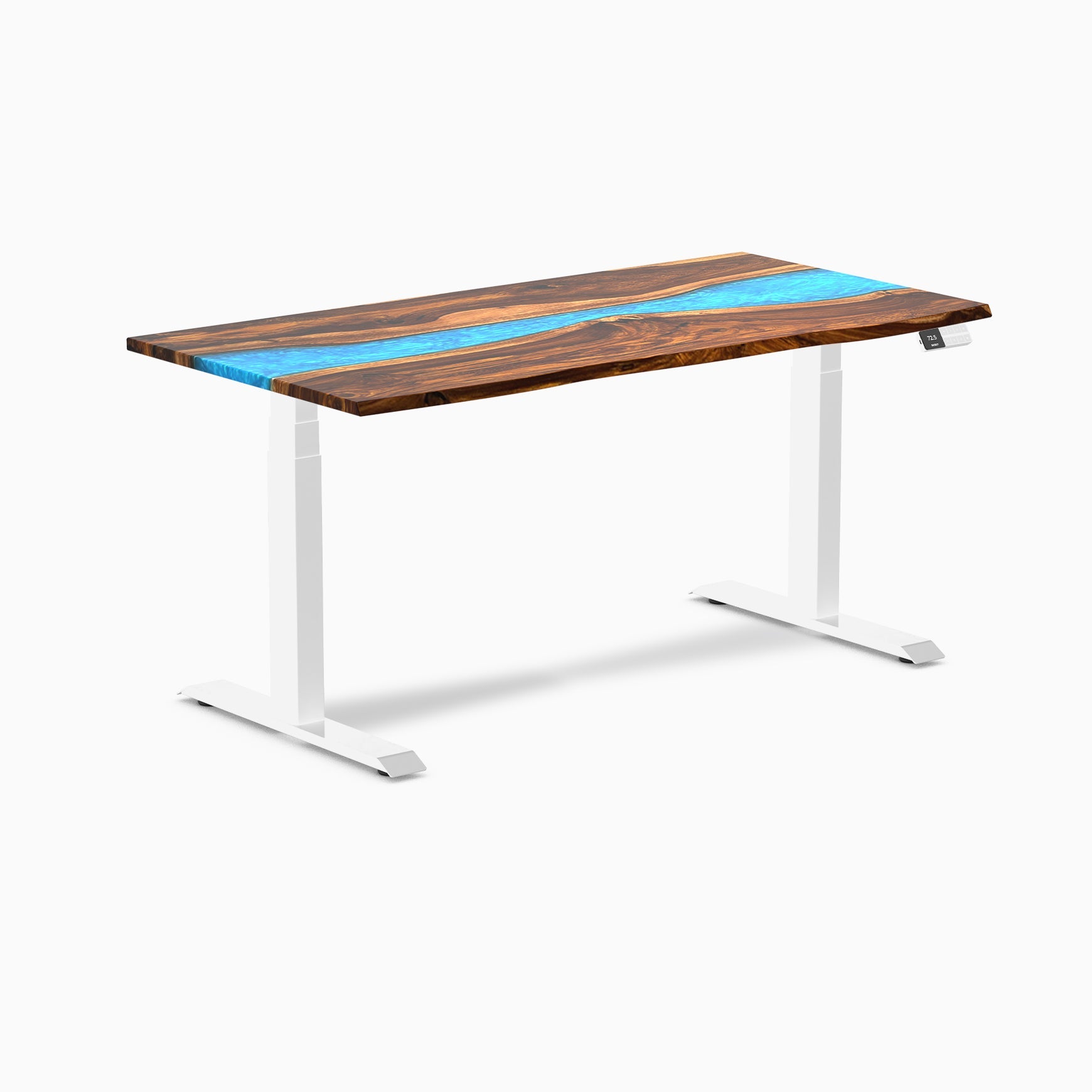 Desky Dual Resin Hardwood Sit Stand Desk