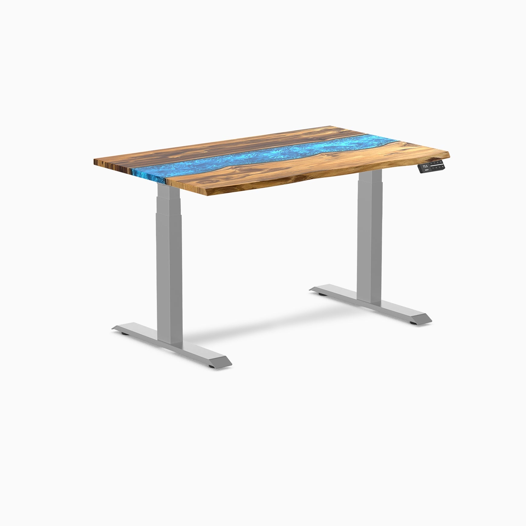 Desky Dual Resin Hardwood Sit Stand Desk
