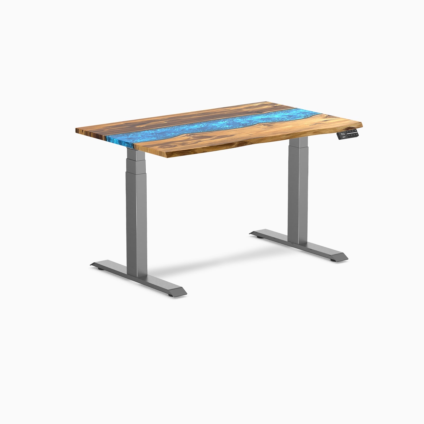 Desky Dual Resin Hardwood Sit Stand Desk