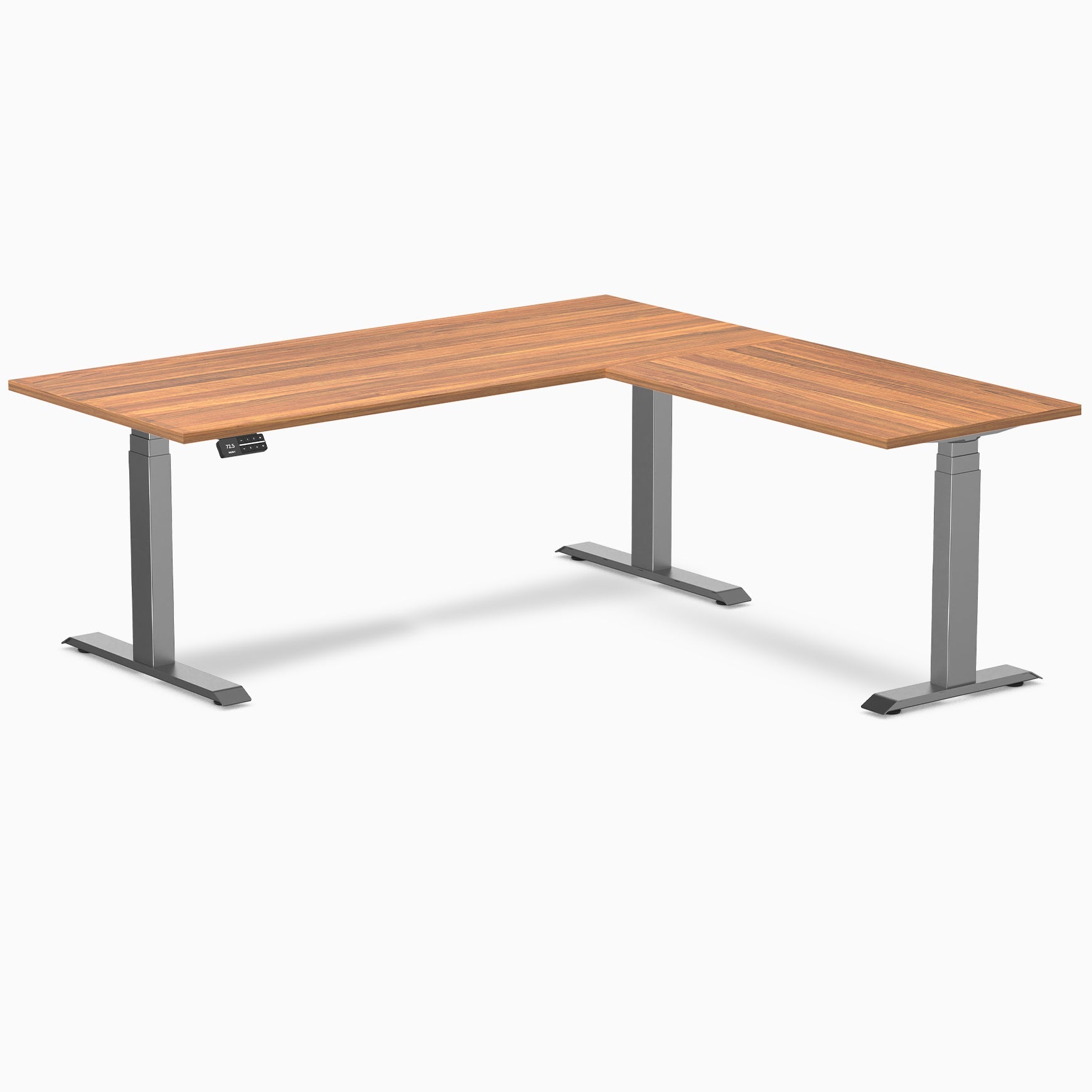Desky L-Shape Laminate Sit Stand Desk